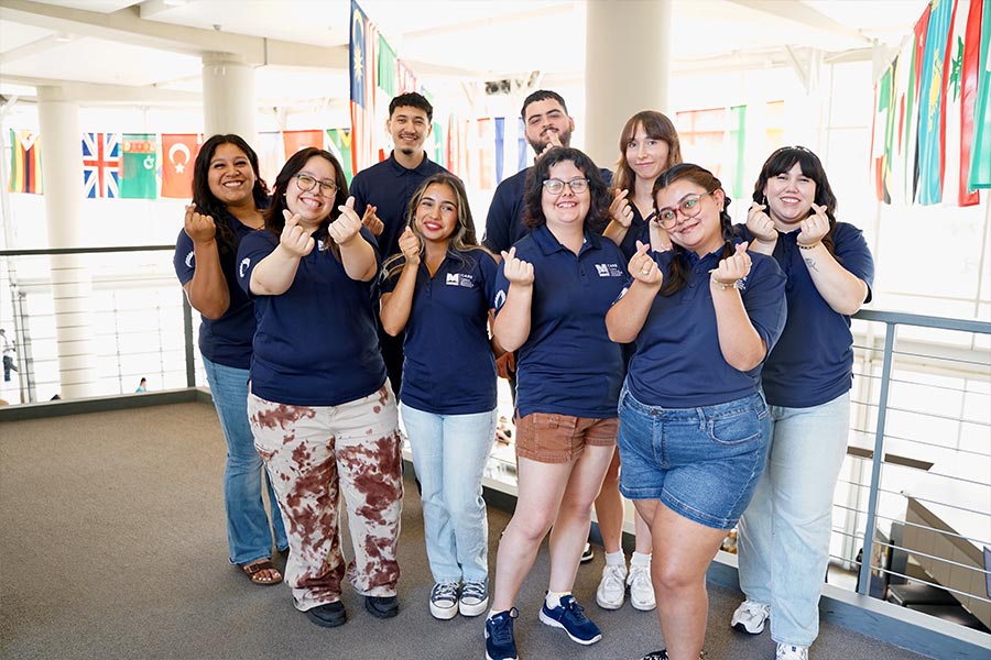 group of uc merced care staff posing for the camera